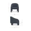Tuva Accent Chair Slate Blue - 7