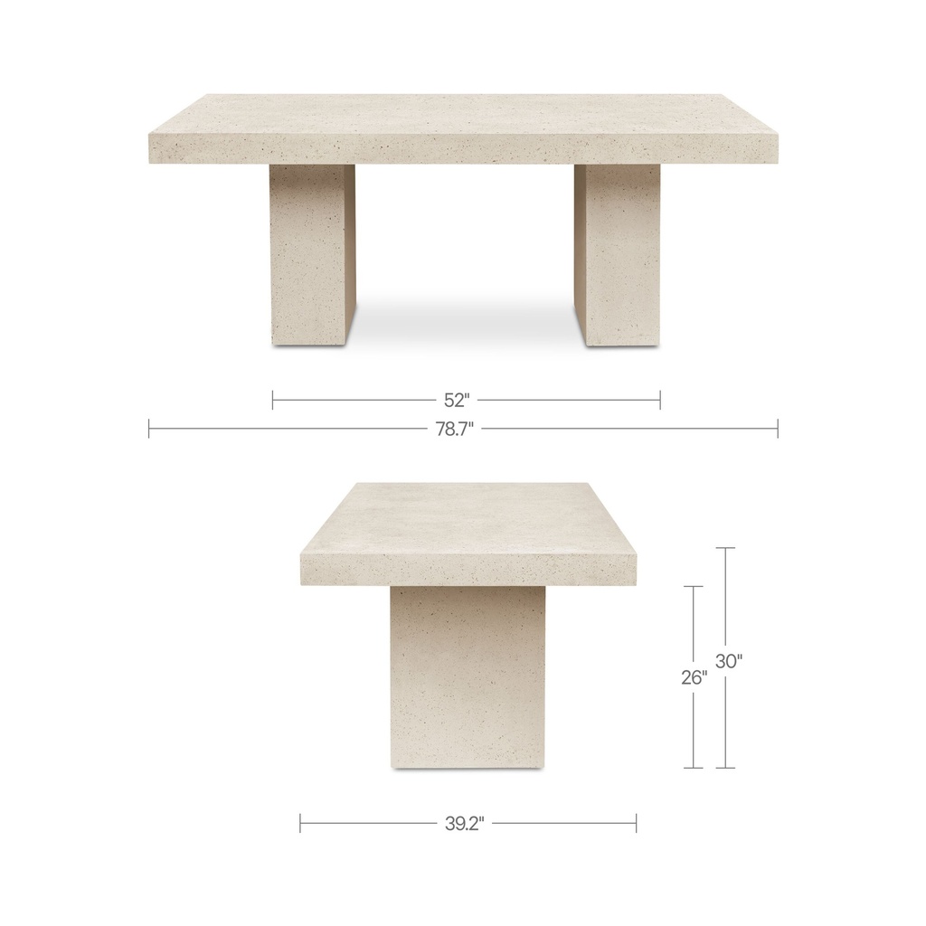 Antonius Outdoor Dining Table Terrazzo - 2