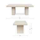 Antonius Outdoor Dining Table Terrazzo - 2