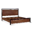 Aspen live edge queen bed solid acacia wood and steel.webp