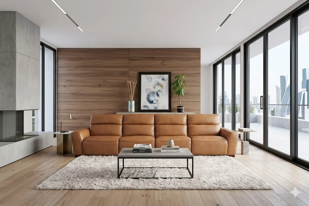 [33622EMHM] Samsara Leather Sofa