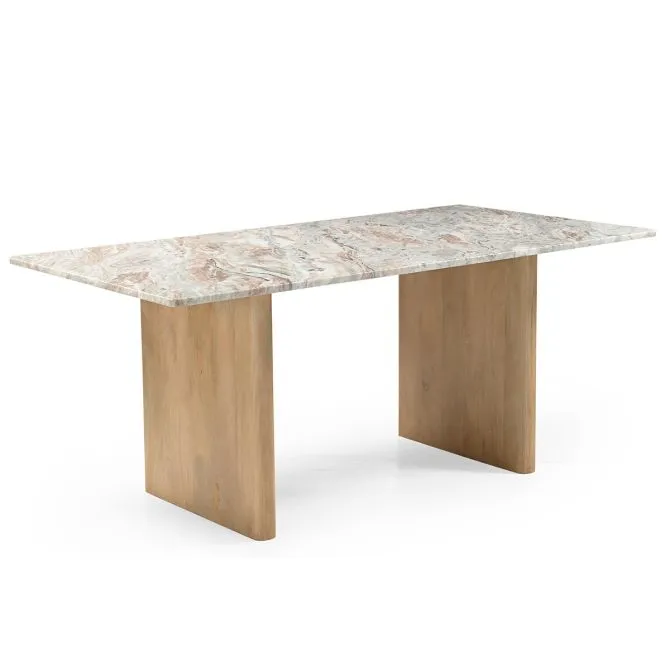 [FABR-DT76LM-BRM] Abra 76 Dining Table, Light Mango - Base