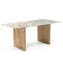 Abra 76 Dining Table, Light Mango - Base