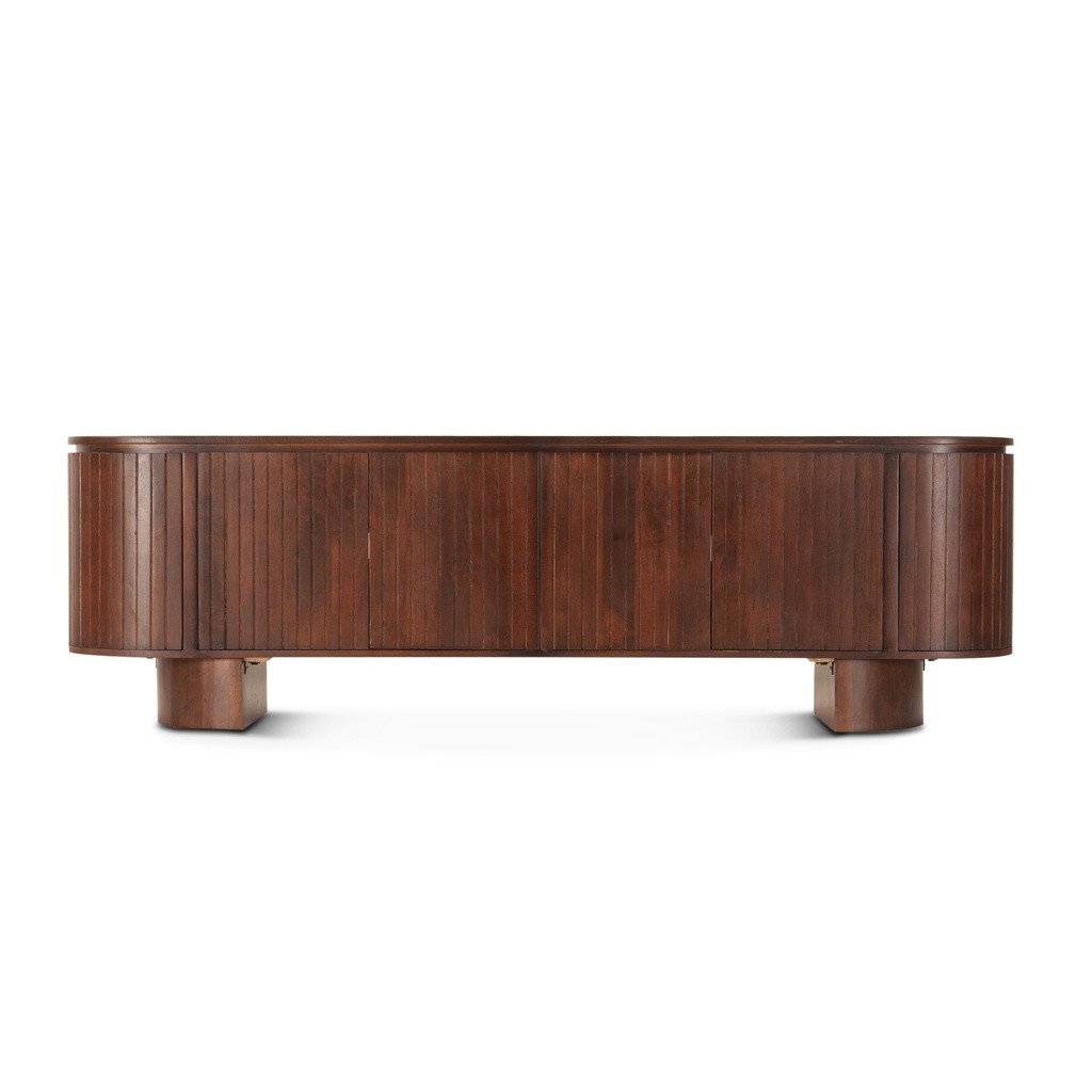 [FAN-PC79AM] Athena 79" Media Cabinet in Aged Mahogany