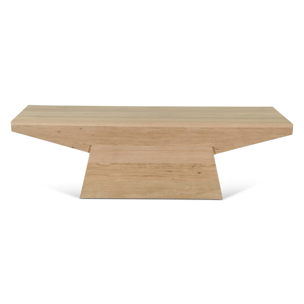Anvil 58" Coffee Table in Natural Oak