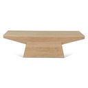 Anvil 58" Coffee Table in Natural Oak