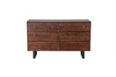 Aspen 58" Six Drawer Dresser in Walnut