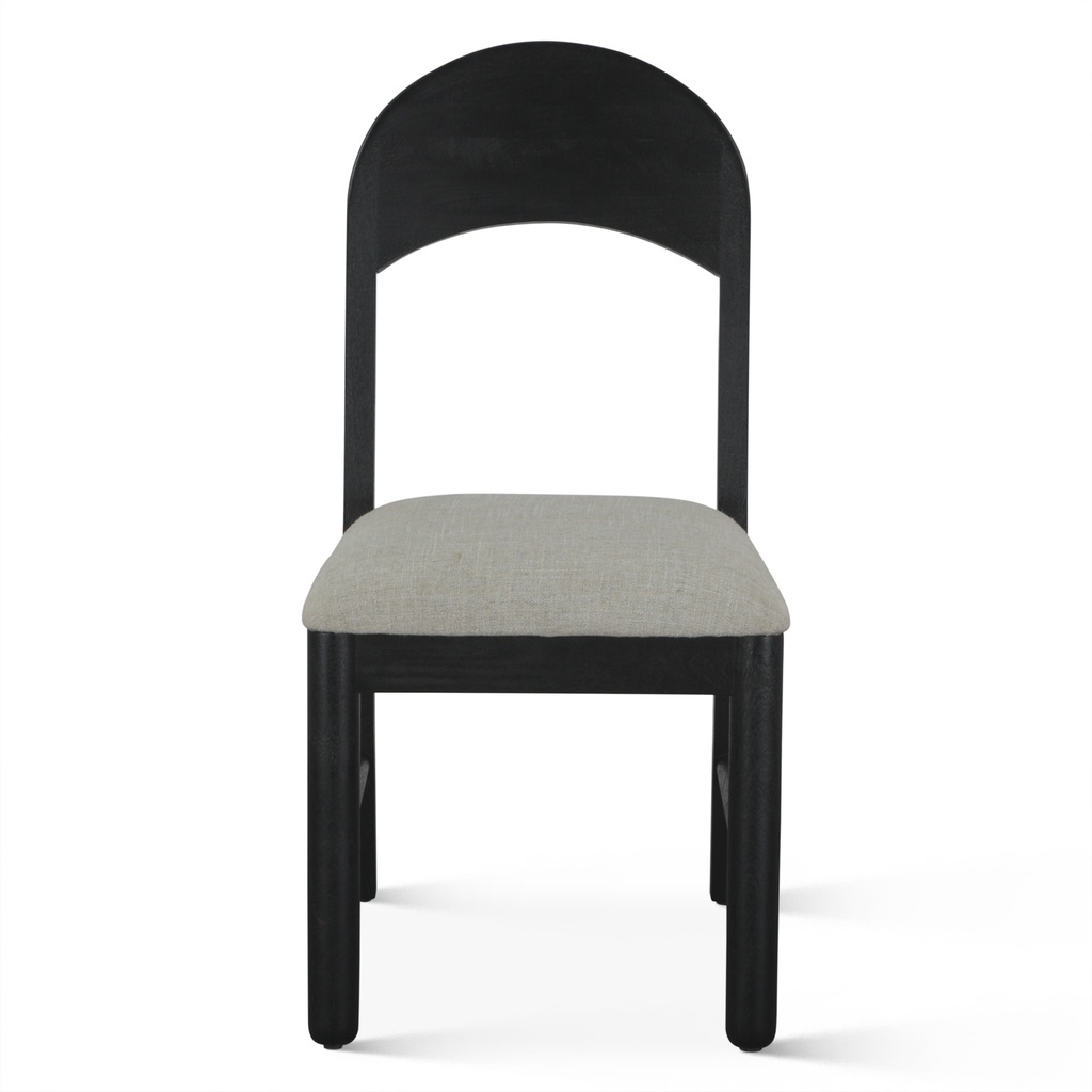 [FBB-DC18BLK] Bilboa 18" Upholstered Dining Chair in Black