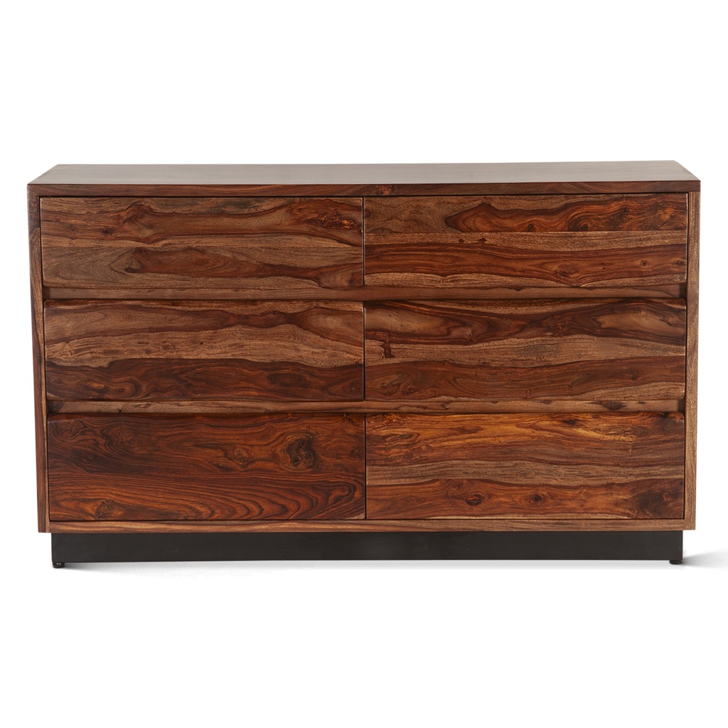 [FBS-DR62NA] Brisbane 62" Dresser in Natural Sheesham