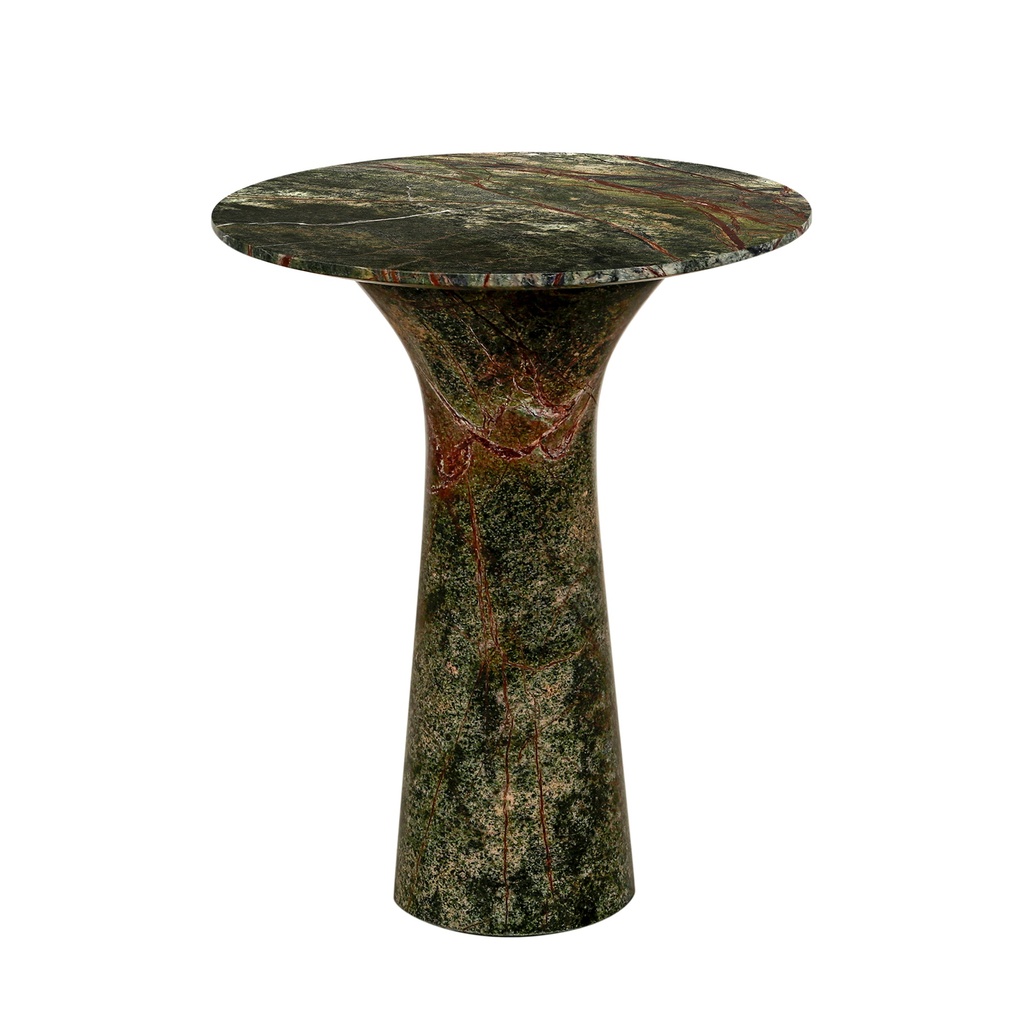 [FBT-ST18TGB] Breton 18" Side Table in Green Bidasar Marble