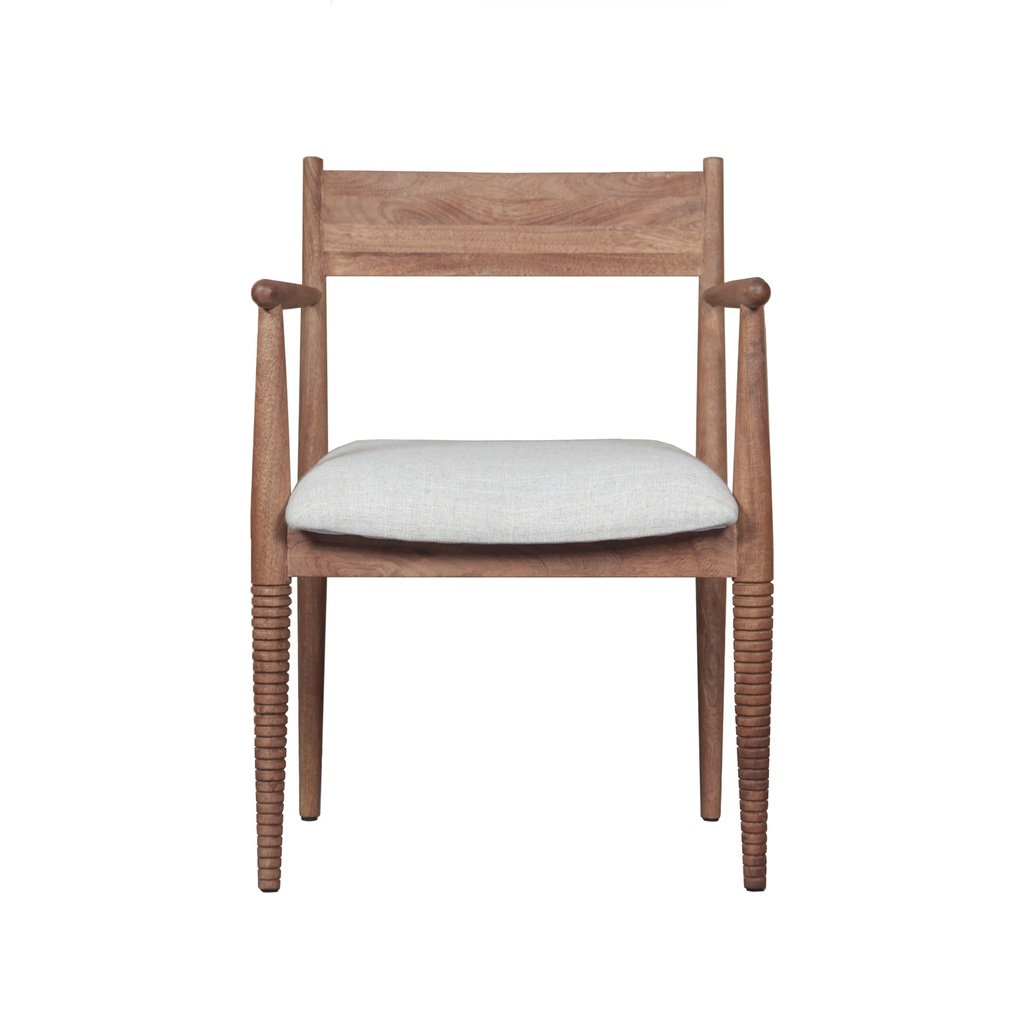 [FBU-DC22NB] Bijou 22" Upholstered Dining Chair in Natural Brown