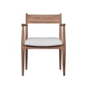 Bijou 22" Upholstered Dining Chair in Natural Brown