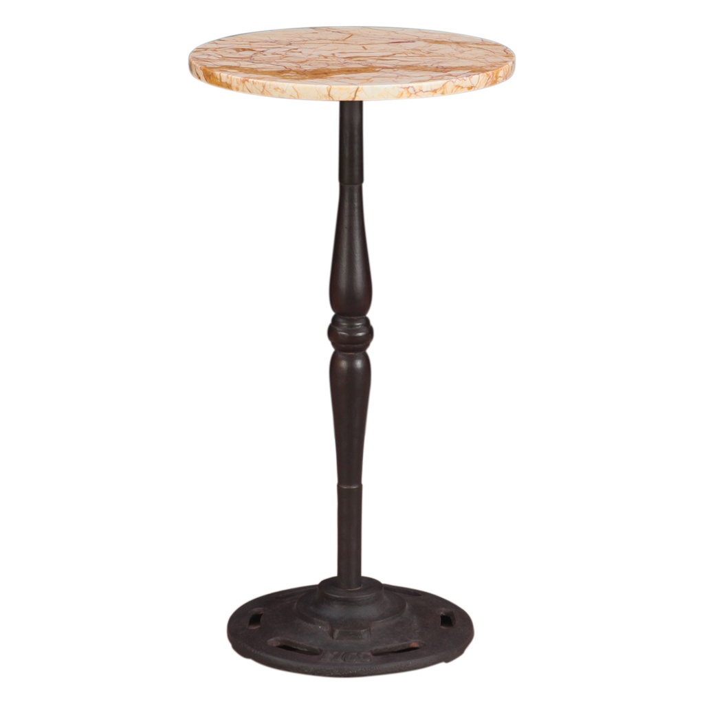 [FDE-ST12RETRO] Detroit 12" Side Table in Retro Impulse Marble with Casted Base