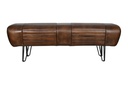 Essex Leeds 53" Bench in Antique Whiskey Leather