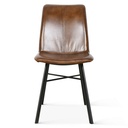 Essex Murphy 18" Dining Chair in Chestnut Leather