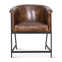 Essex Polo Armchair in Antique Whiskey Leather