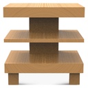 Flagstaff 24" Side Table in Natural Distressed Oak