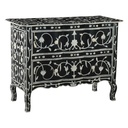 Fleur 42" Two Drawer Chest with Floral Horn Inlay