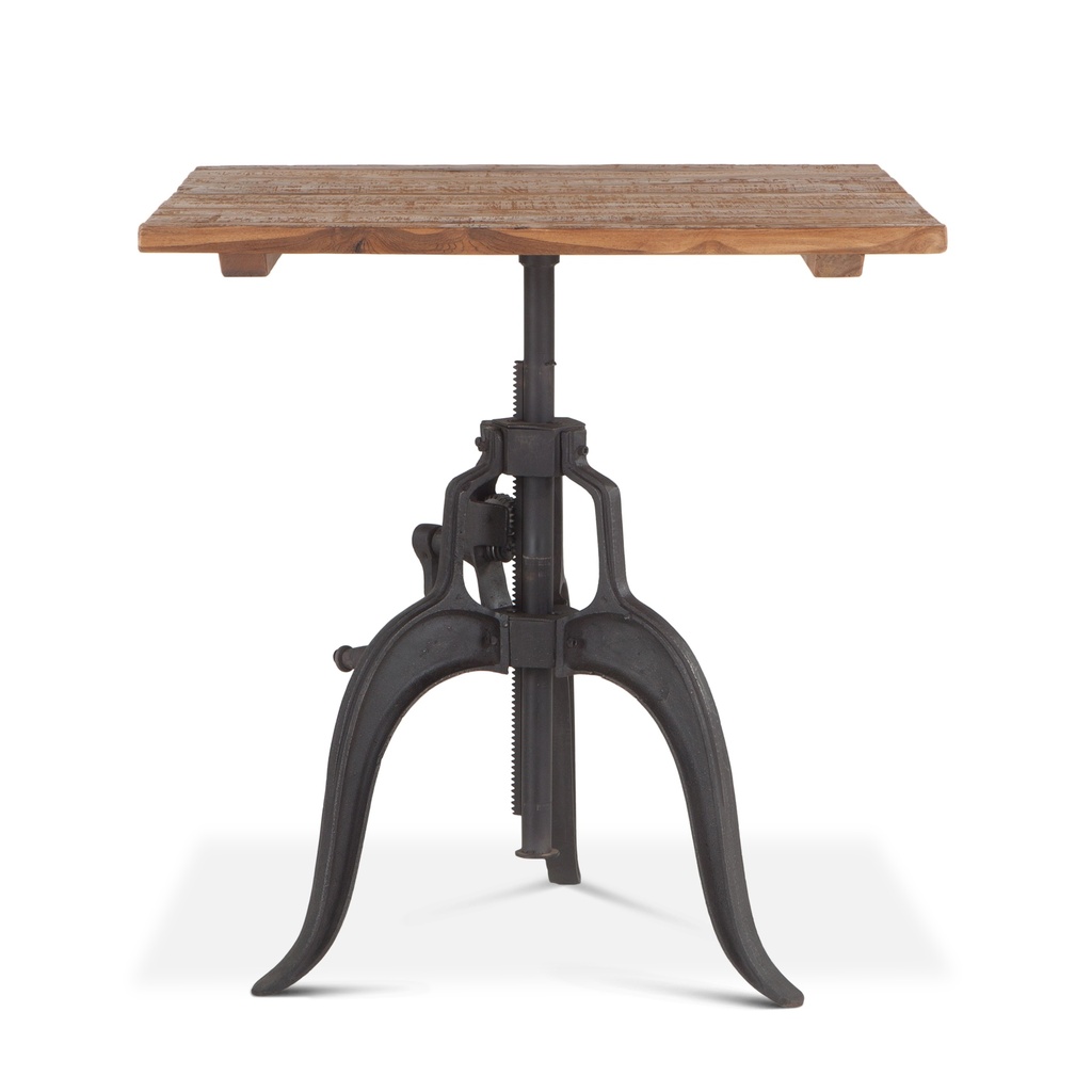 Industrial Loft 30" Adjustable Dining Table in Natural
