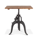 Industrial Loft 30" Adjustable Dining Table in Natural