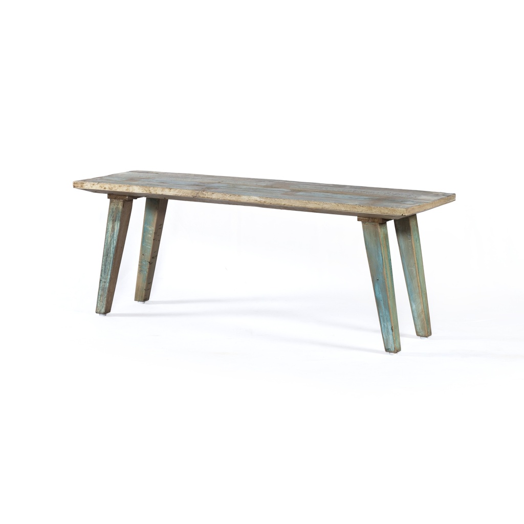 [FIZ-BN48] Ibiza 48" Bench in Vintage Teal Reclaimed Wood