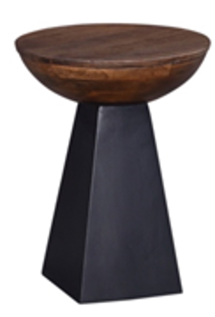 [FJI-ART-2T18] Jaipur 18" Round Accent Table in Two Tone