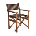 Leeds 23" Folding Dining Chair in Antique Whiskey