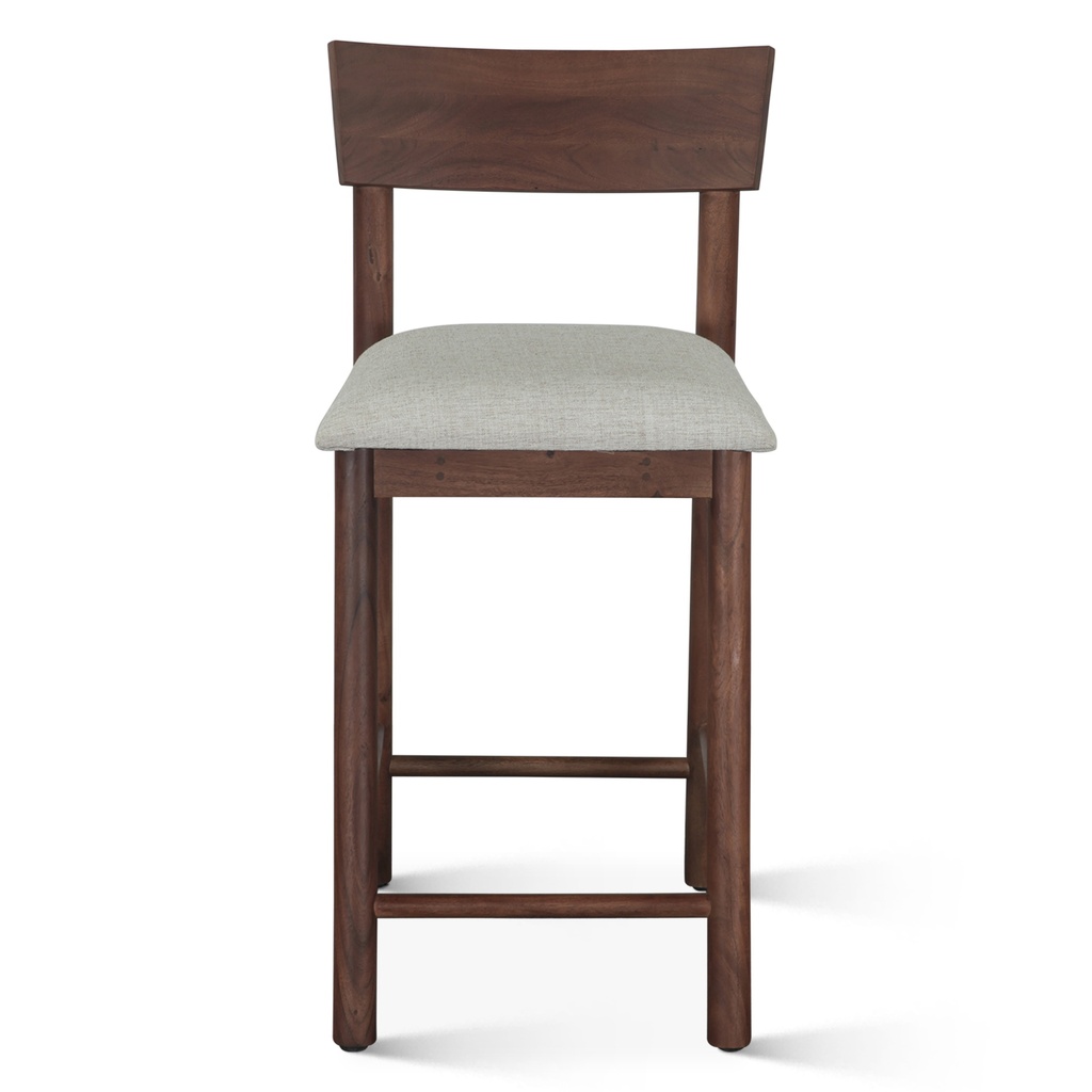[FLX-CC18WN] Lenox 18" Upholstered Counter Chair in Walnut