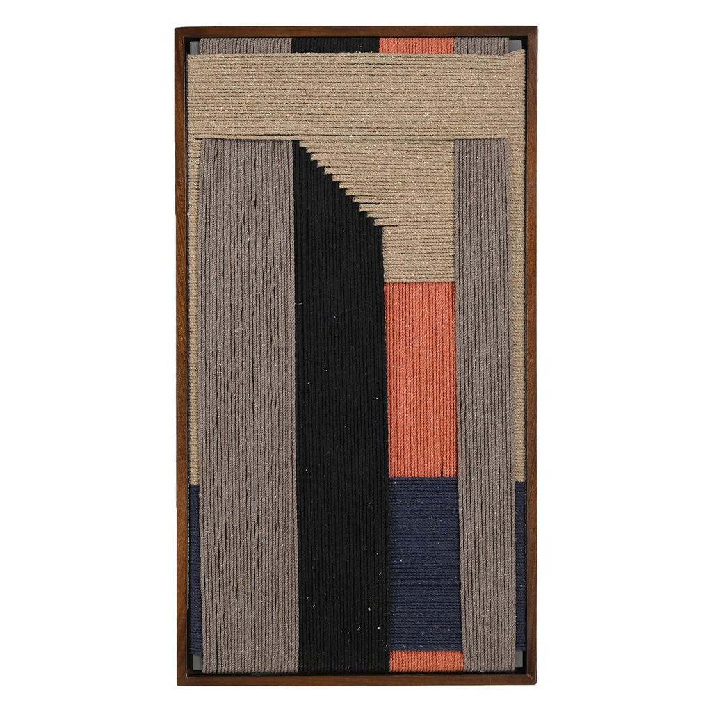 [FMAN-ART-ORG] Manila Woven Framed Art, Orange