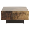 Moab 35" Coffee Table in Oxidized Copper