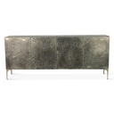 Mojave 83" Four Door Buffet in Desert Patina with Brass Base