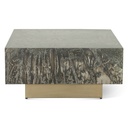 Mojave 35" Coffee Table in Desert Patina with Brass Base