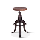 Organic Forge 14" Adjustable Stool in Raw Walnut