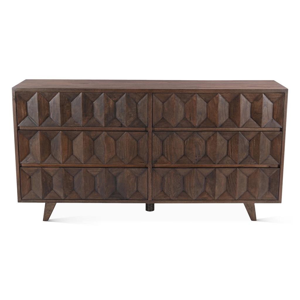 [FPM-DR70RB] Palermo 70" Dresser in Royal Brown