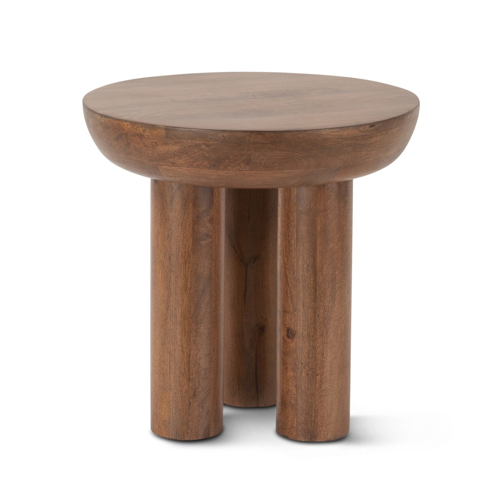 [FPM-ST20AB] Palermo 20" Round Side Table in Acorn Brown