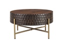 Santa Cruz 34" Round Coffee Table in Two Tone