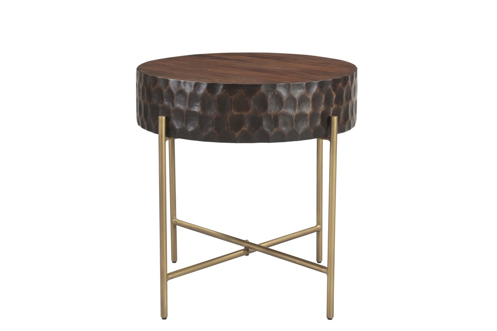 [FSC-ST24TT] Santa Cruz 24" Round Side Table in Two Tone