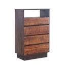 San Marino 34" Wide Tall Chest in Raw Walnut