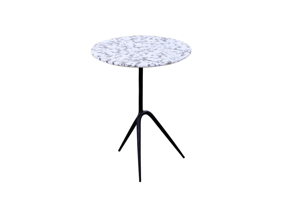 [FSPR-ST18AW] Sperre 18" Accent Table with Alaska White Marble