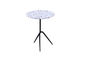 Sperre 18" Accent Table with Alaska White Marble