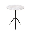 Sperre 18" Accent Table with Fancy Brown Marble