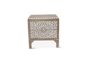 Tangiers 26" Nightstand in Carved Natural White