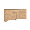 Taj 71" Dresser with Plinth Base in Whitewash