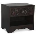Taj 26" Nightstand with Plinth Base in Vintage Brown