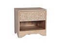 Taj 26" Nightstand with Plinth Base Whitewash