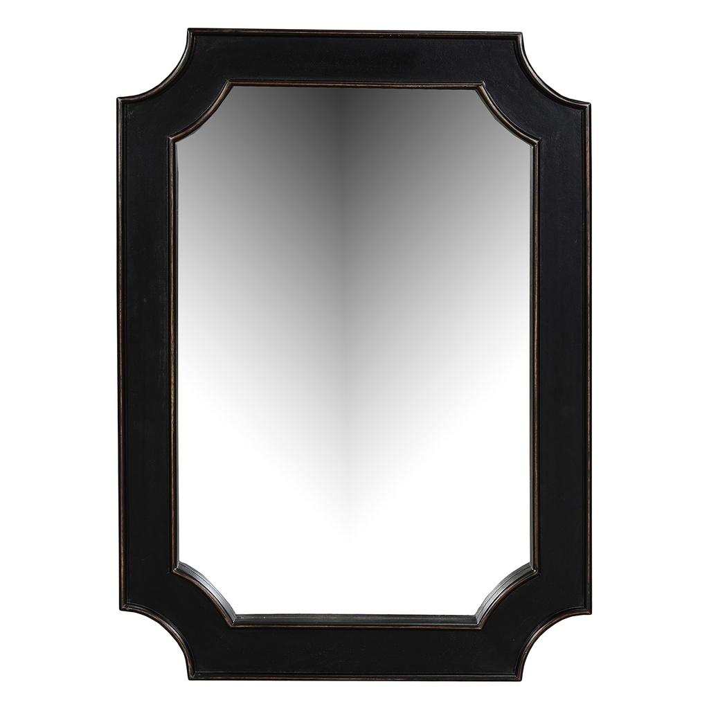Turin 31" Mirror in Distressed Black