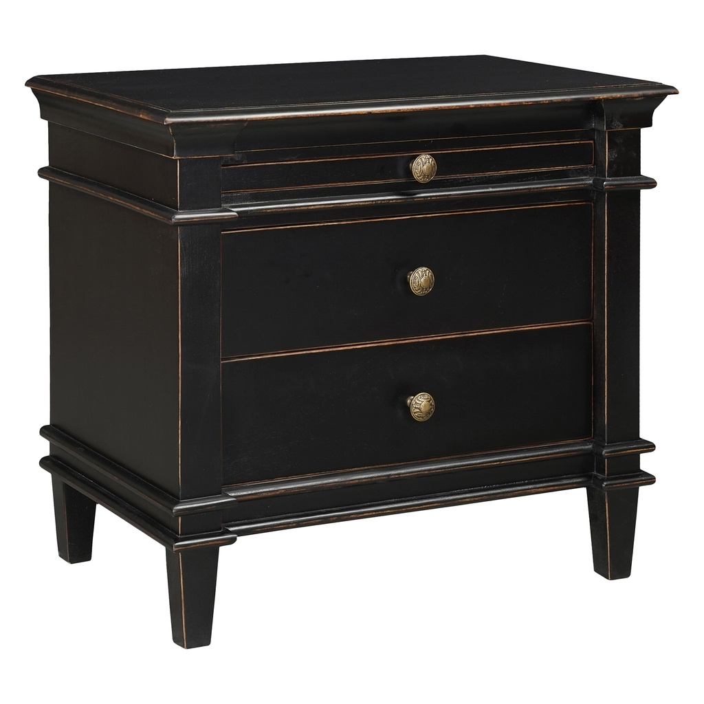 [FTUR-NC30DB] Turin 30" Nightstand in Distressed Black