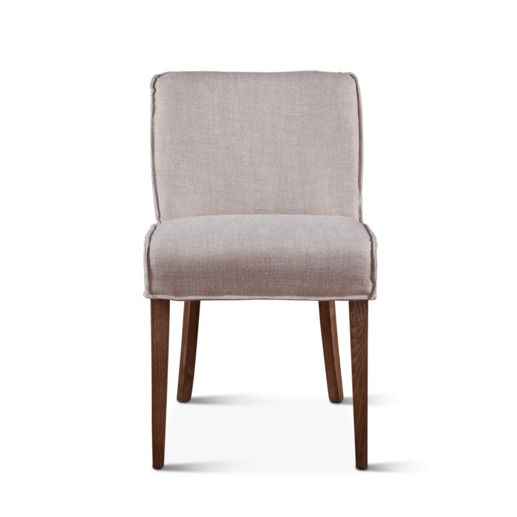[G201-363-J08-82] Buddy 20" Dining Chair in Beige Linen with Natural Legs