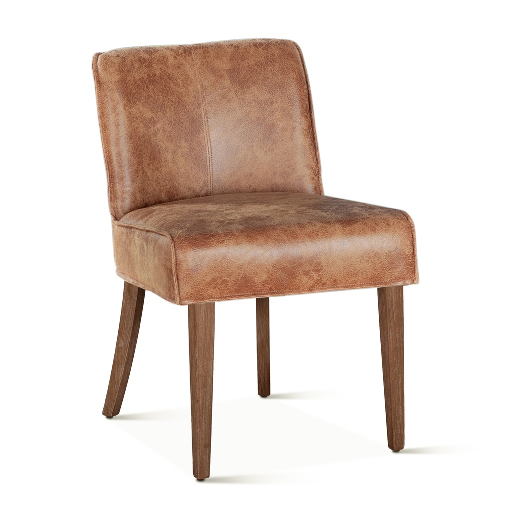 [G201-364-341-82] Buddy 20" Dining Chair in Tan Leather with Natural Legs