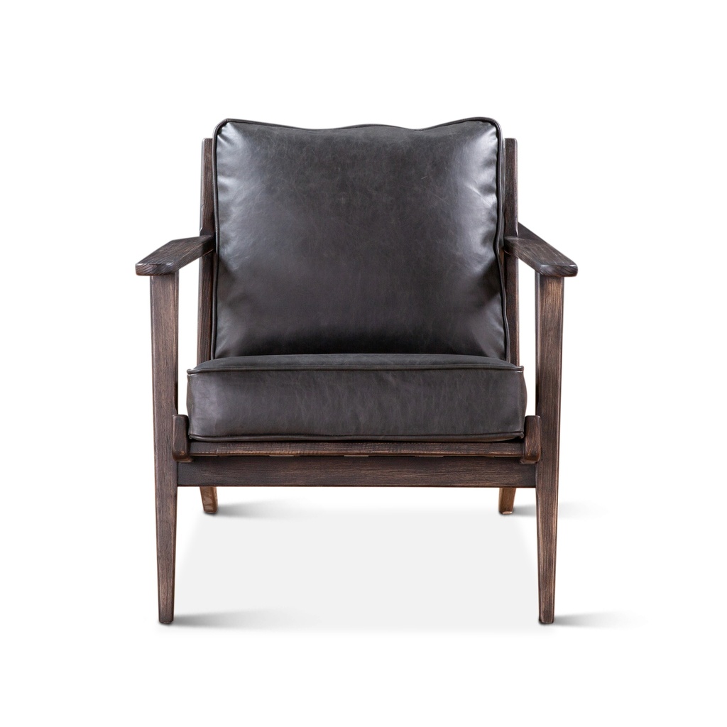 [G201-BOB-943-099] Bobby Accent Chair in Black Leather